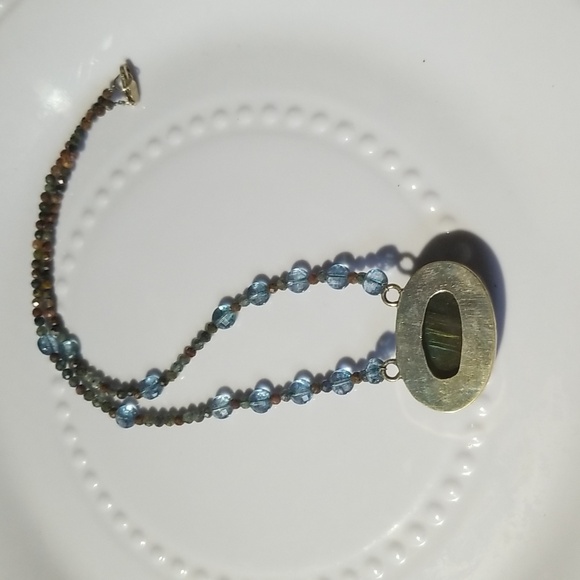 STERLING LABRADORITE NECKLACE - Picture 4 of 5